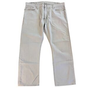 Levi Strauss Co 514 Gray Soft Twill jean pants Mens w40 x L30 casual bottoms